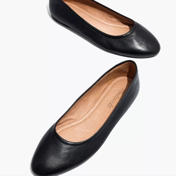 Madewell Shoes - Madewell Size 6.5 Black Leather Reid Ballet Flat